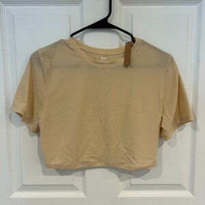 SKIMS Fits NWT Everybody Super Cropped T-Shirt, Sand‎ 2X